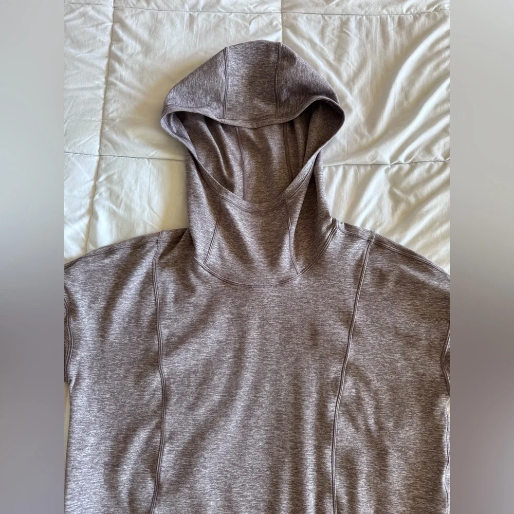 Lululemon Womens Ready to Rulu Hoodie Pullover Medium Heathered Mulberry EUC - Picture 8 of 13